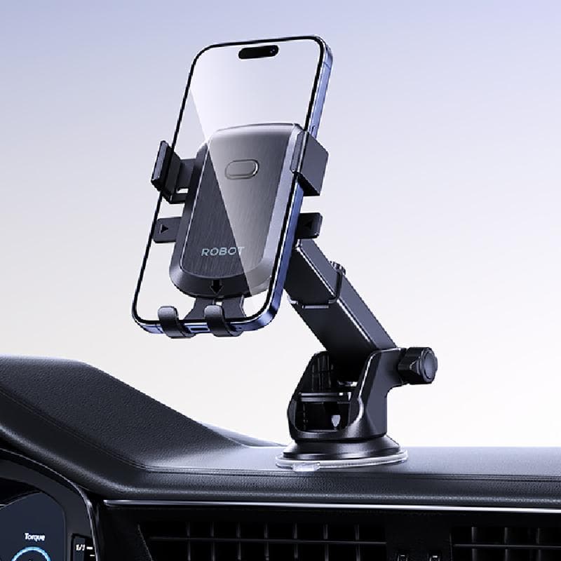 ROBOT RT-CH20S (Black) Car Holder Center Console 360 Derajat Rotation