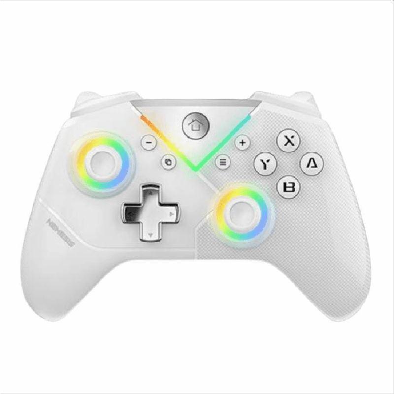 NYK NEMESIS DEIMOS GP800 (White) Gamepad Bluetooth Dual Mode Connection RGB Controller with Hall Effect