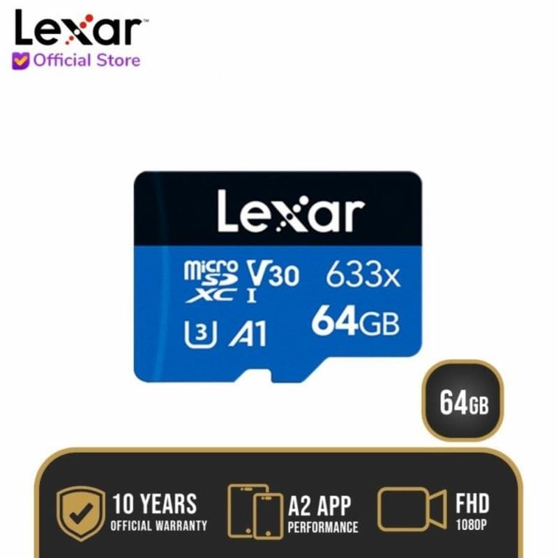 LEXAR 633X 64GB microSDXC 100/Mbs
