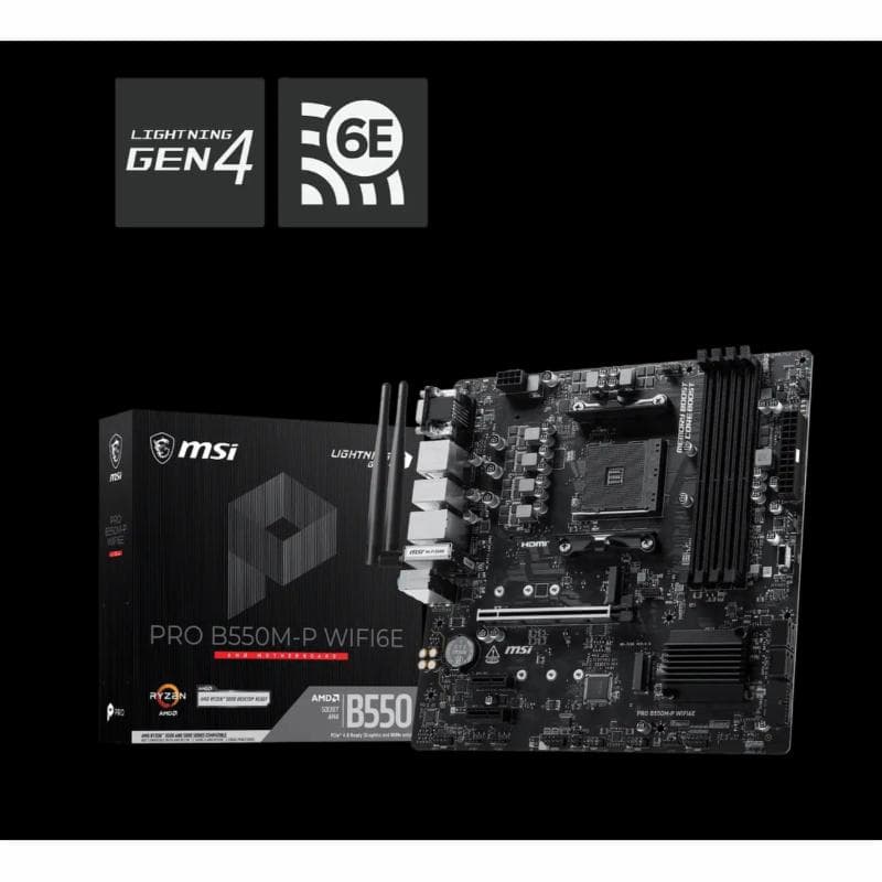 MSI PRO B550M-P WIFI6E DDR4 Socket AM4