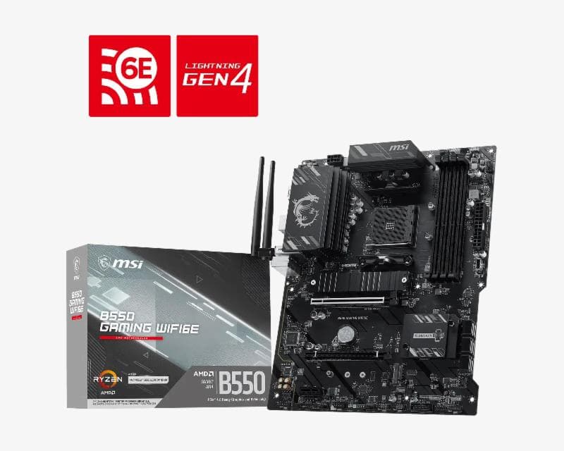 MSI B550 GAMING WIFI6E DDR4 Socket AM4
