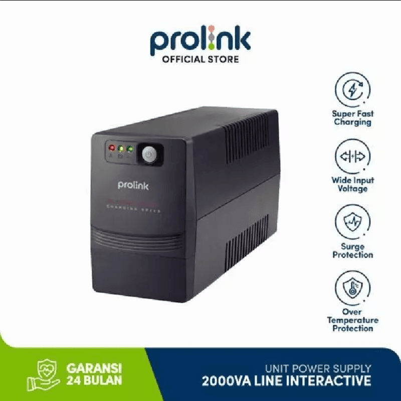 PROLINK PRO2000SFCU UPS 2000VA with USB Port