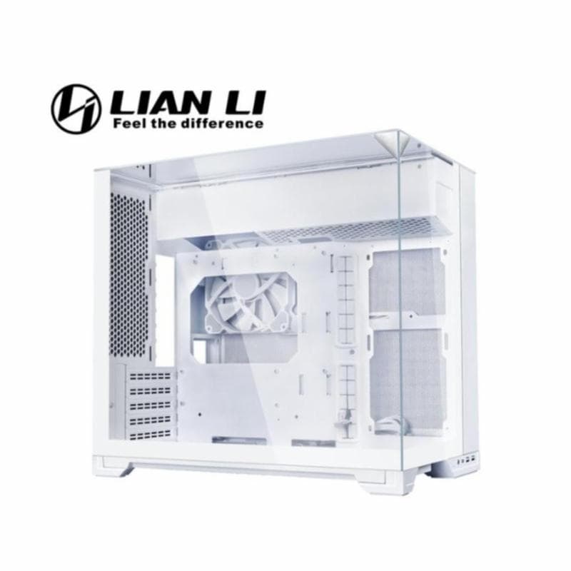 LIAN LI O11 VISION-M COMPACT (WHITE) Dual-Chamber m-ATX Mid Tower PC Free 1 Fan