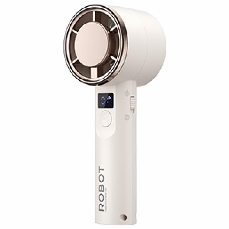 ROBOT RT-HF02 (Beige) KIPAS Mini Fan Portable 2000mAh 199 Level LED Display