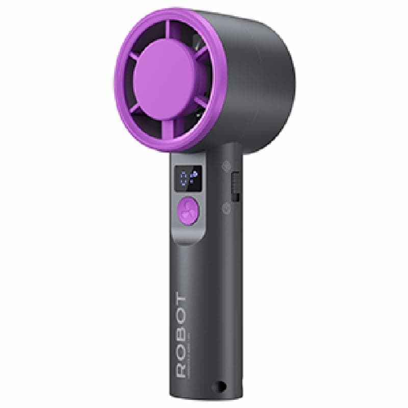ROBOT RT-HF02 (Black) KIPAS Mini Fan Portable 2000mAh 199 Level LED Display