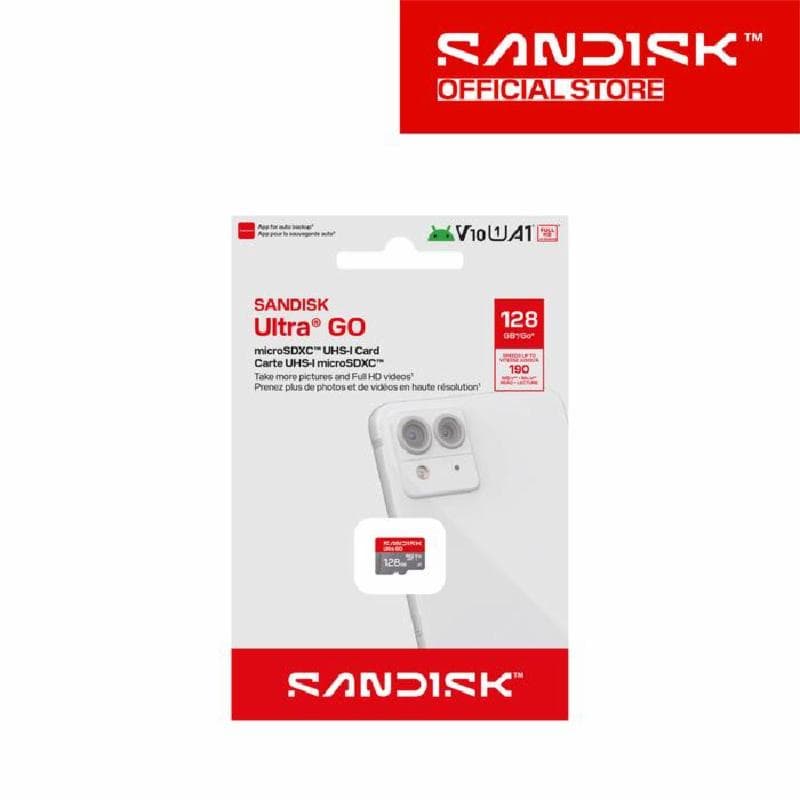 SANDISK ULTRA GO MicroSD 190MB/s R, 128GB