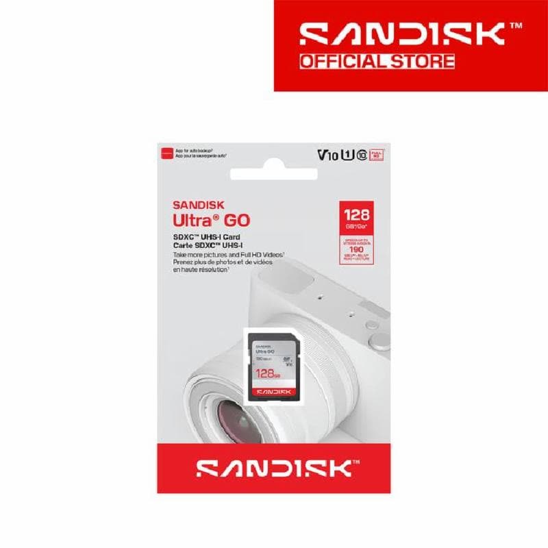 SANDISK ULTRA GO SD 190MB/s R, 128GB