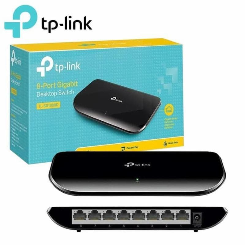 TP-LINK TL-SG1008D 8 Port Gigabit Desktop Switch Hub