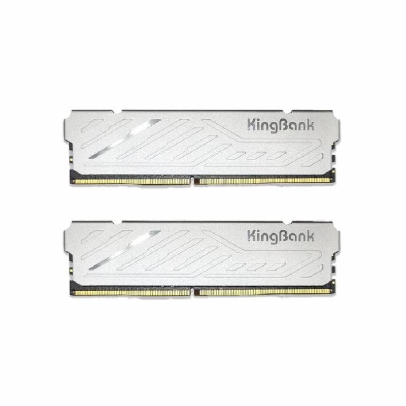 KINGBANK KJUS 32GB (2X16GB) DDR5 - 5600Mhz UDIMM C46 XMP SILVER HEATSINK