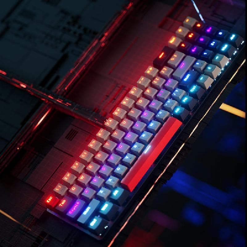 GAMEN TITAN ELITE (Gray) Red Switch Mechanical Keyboard RGB Light 78% Layout