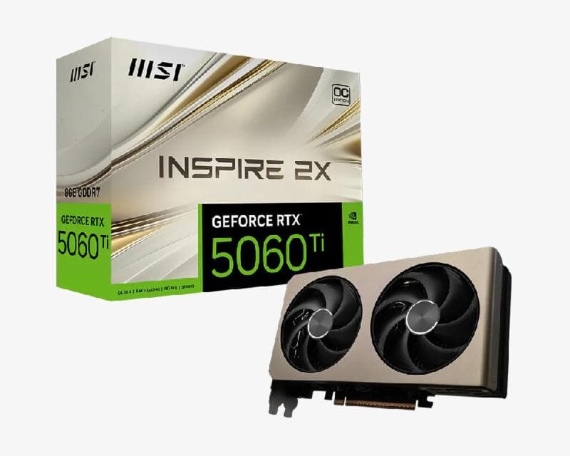 MSI RTX 5060 INSPIRE 2X OC 8GB GDDR7