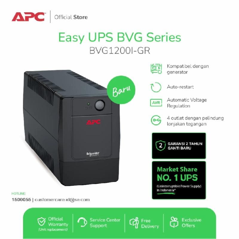 APC BVG1200I-GR Easy UPS BVG 1200VA 650W