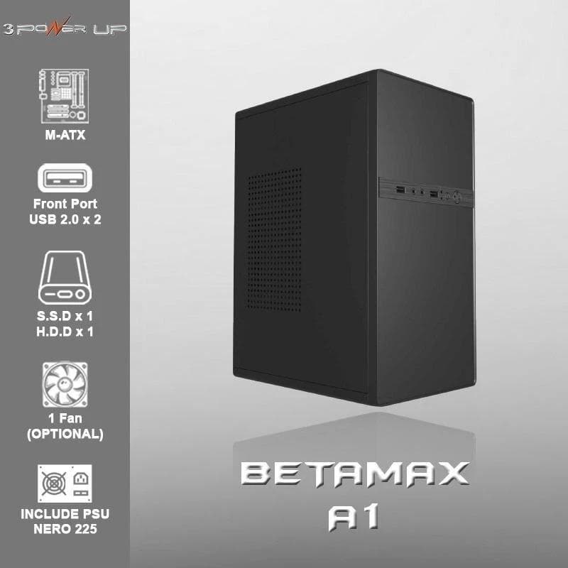 POWER UP BETAMAX A1 m-ATX Case include PSU 500W