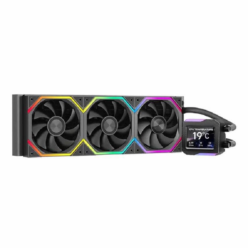 JUNGLE LEOPARD ASTROSHEL V2G 360 ARGB (BLACK) w/ LCD Display CPU AIO Water Cooling