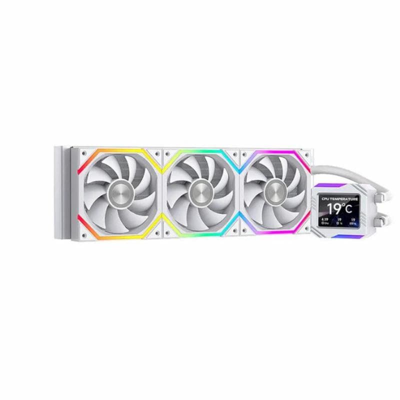 JUNGLE LEOPARD ASTROSHEL V2G 360 ARGB (WHITE) w/ LCD Display CPU AIO Water Cooling