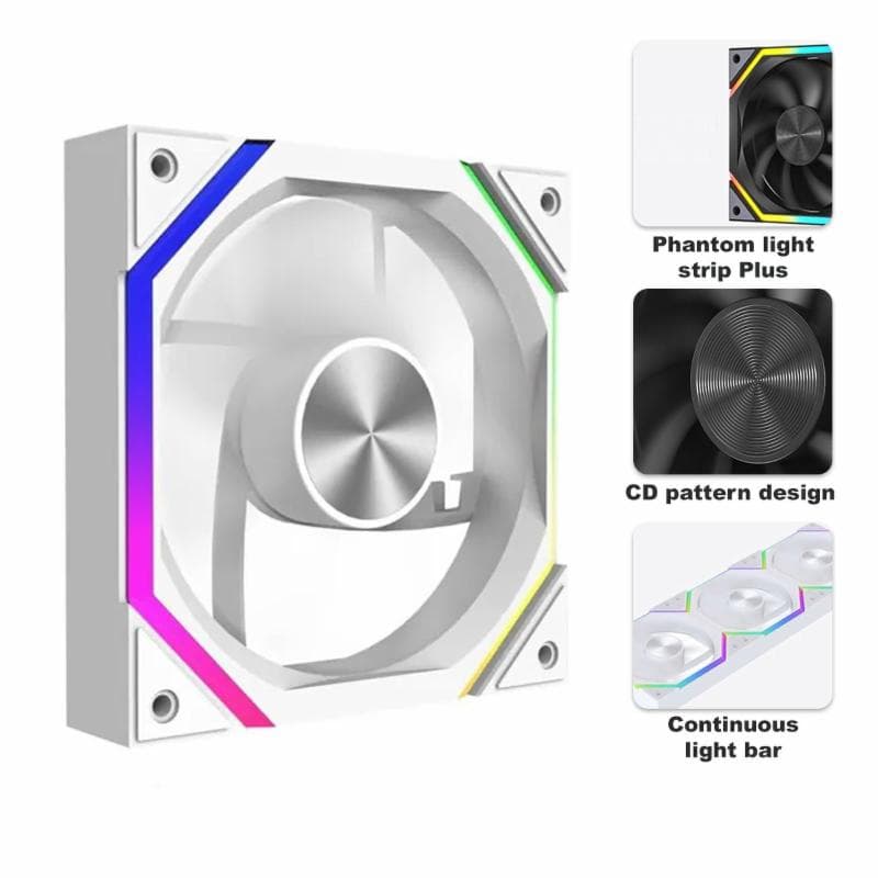 JUNGLE LEOPARD GALAXY 120 ARGB (WHITE) FORWARD 120mm PWM Fan