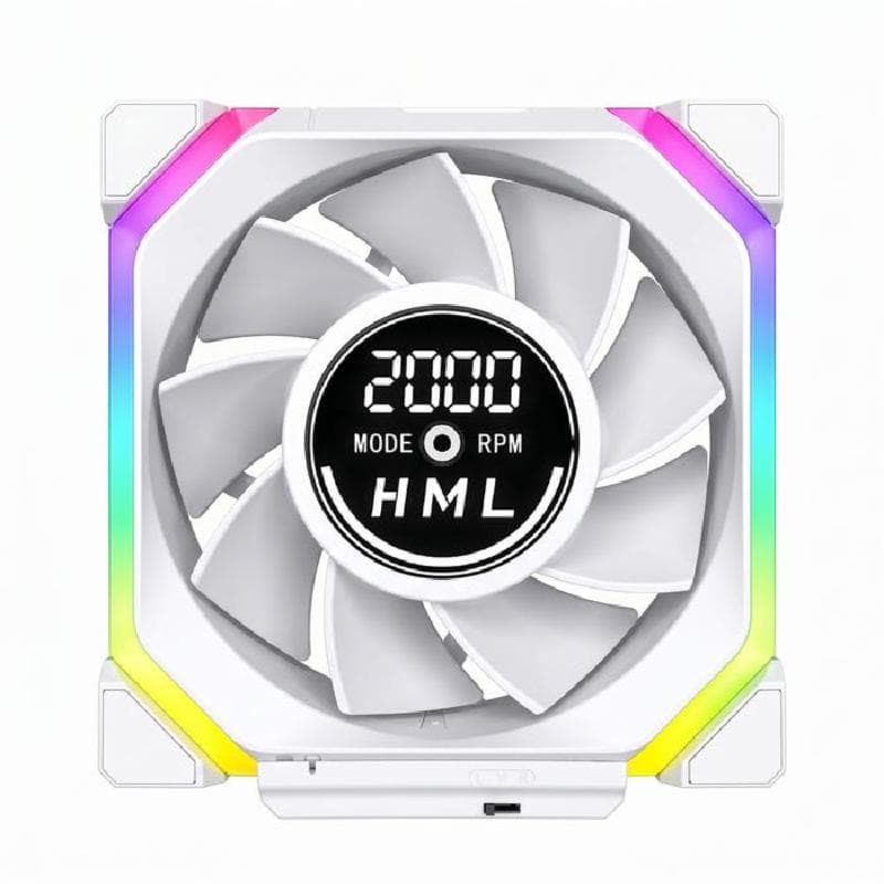 JUNGLE LEOPARD GALAXY V2 Digital ARGB (WHITE) REVERSE 120mm PWM Block Fan