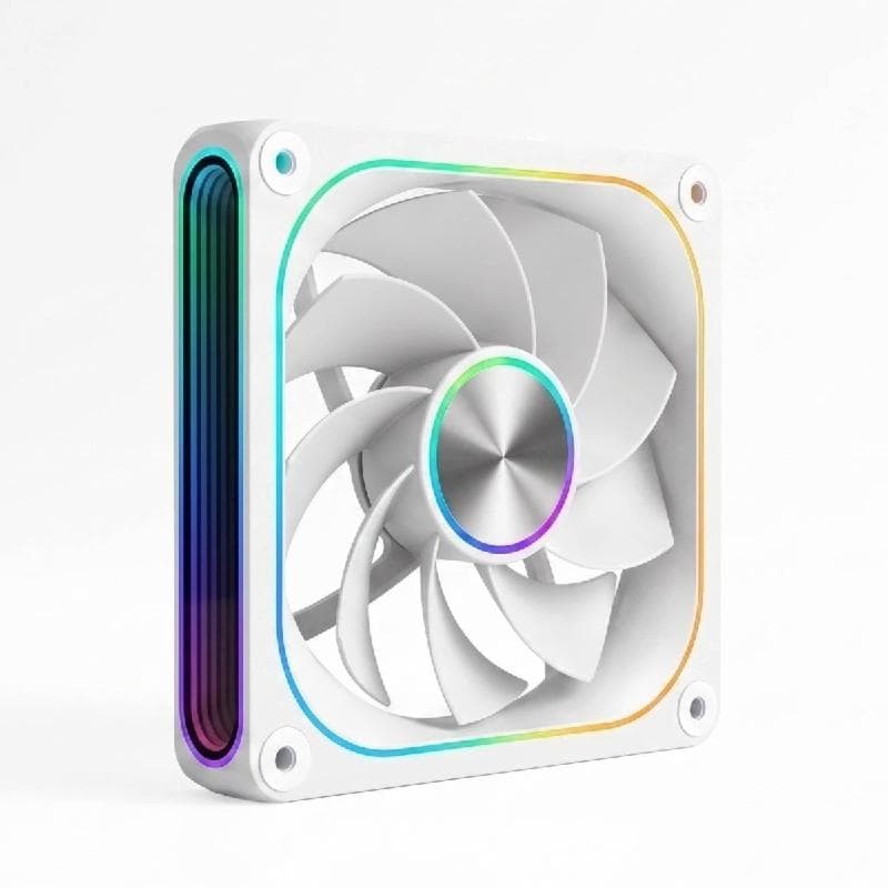JUNGLE LEOPARD TF120 ARGB (WHITE) REVERSE 120mm PWM Fan
