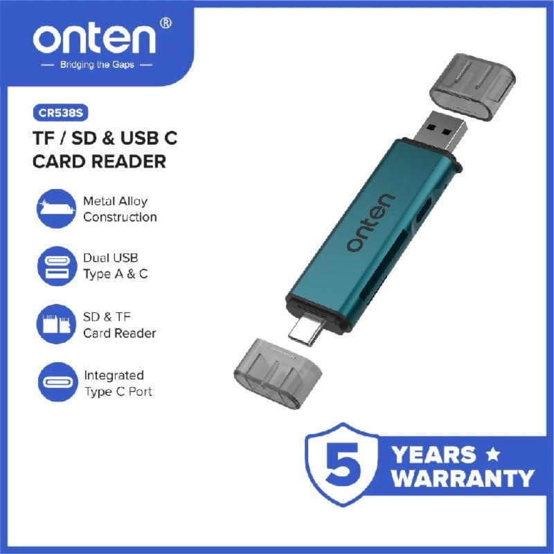 ONTEN CR538S Card Reader USB A+C TO Micro SD/TF + USB C