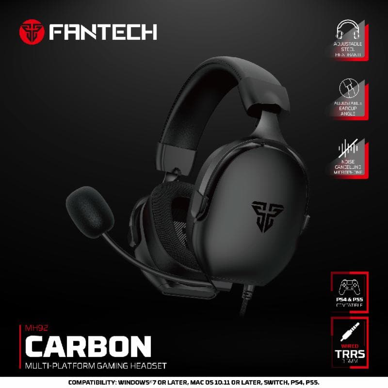 FANTECH MH92 CARBON (BLACK) GAMING HEADSET