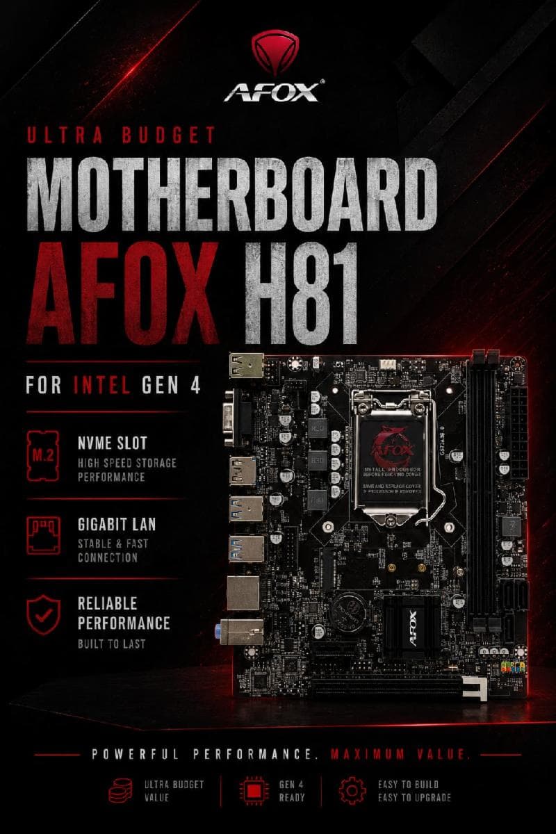 AFOX H81 - NVME - LGA 1150