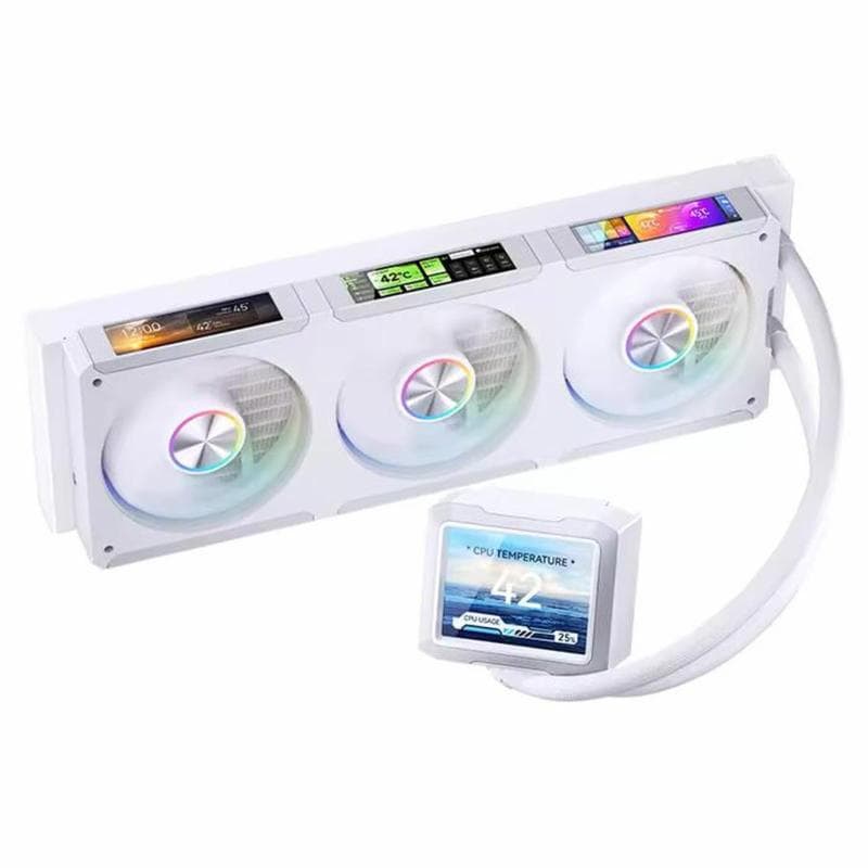 JONSBO TF3-360SCW White (Intel/AMD 360mm IPS Integrated Screen Fan AIO Cooler)
