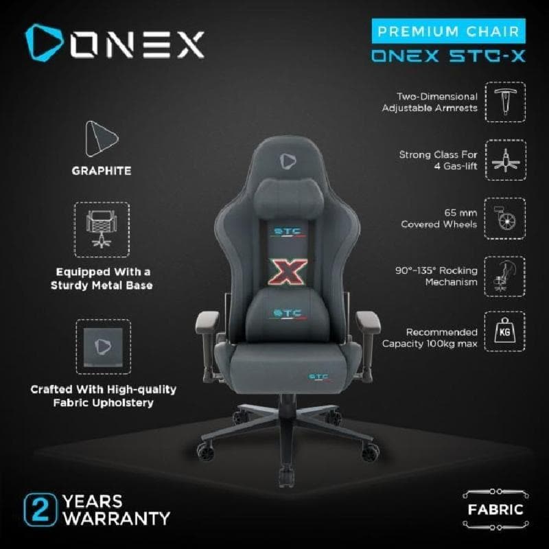 ONEX STC X GRAPHITE FABRIC - Gaming and Office Chair